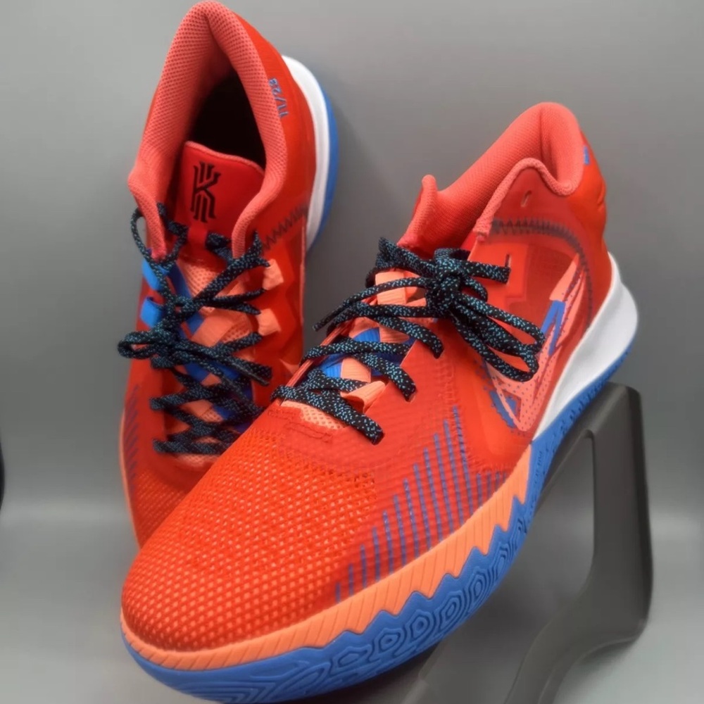 Nike Kyrie Flytrap V CZ4100 600 Habanero Red/Blue Hero  Men Size 13